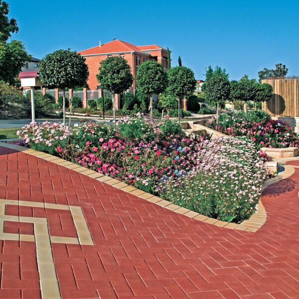 Clay Driveway Pavers - Red Brick Driveway