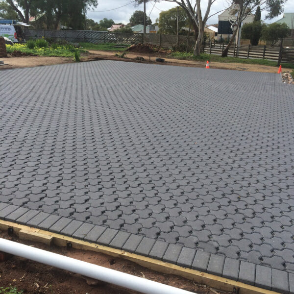 Ecotrihex Permeable Driveway Pavers - Charcoal 188 x 92 Pavers