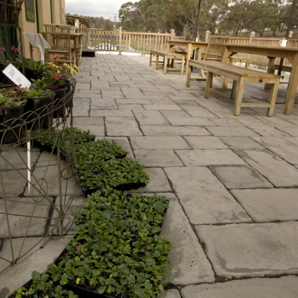 Bradstone Cobblestone 600 x 300 Pavers Adelaide - Grey Green