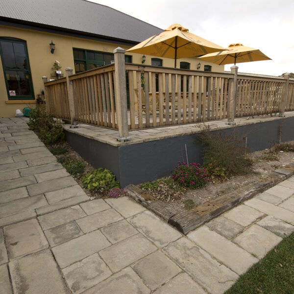 Bradstone Cobblestone Pavers Adelaide - Grey Green