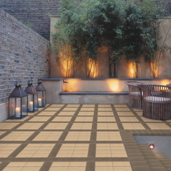 Clay Courtyard Pavers - Earth Straw & Slate