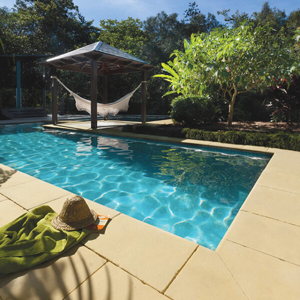 Coastal Stone 600 x 400 Pool Pavers- Buttermilk