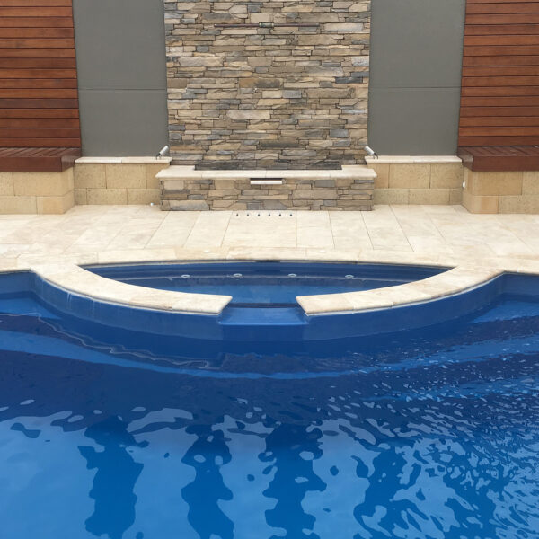 Medium Light Travertine Pool Pavers Adelaide