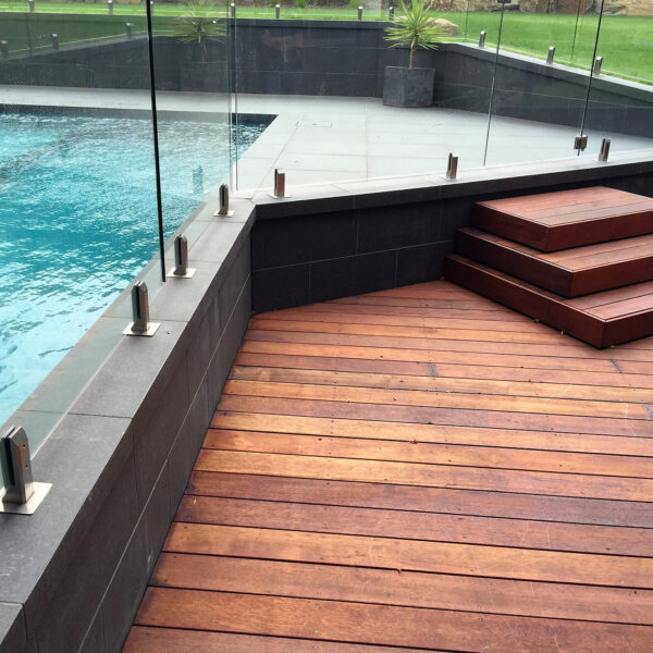 Stoneware Pool Pavers - Panther Black