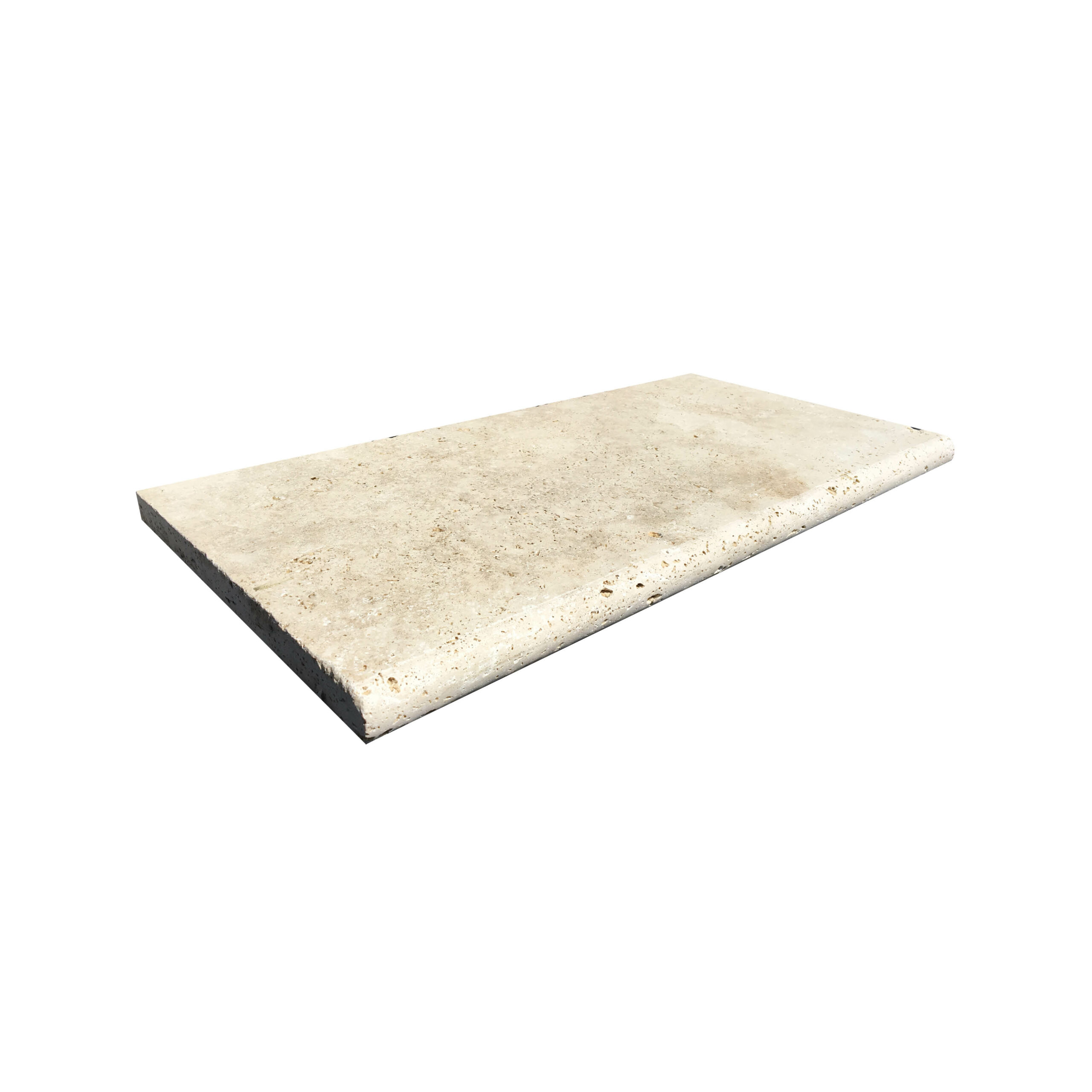 Medium Light Travertine Single Bullnose