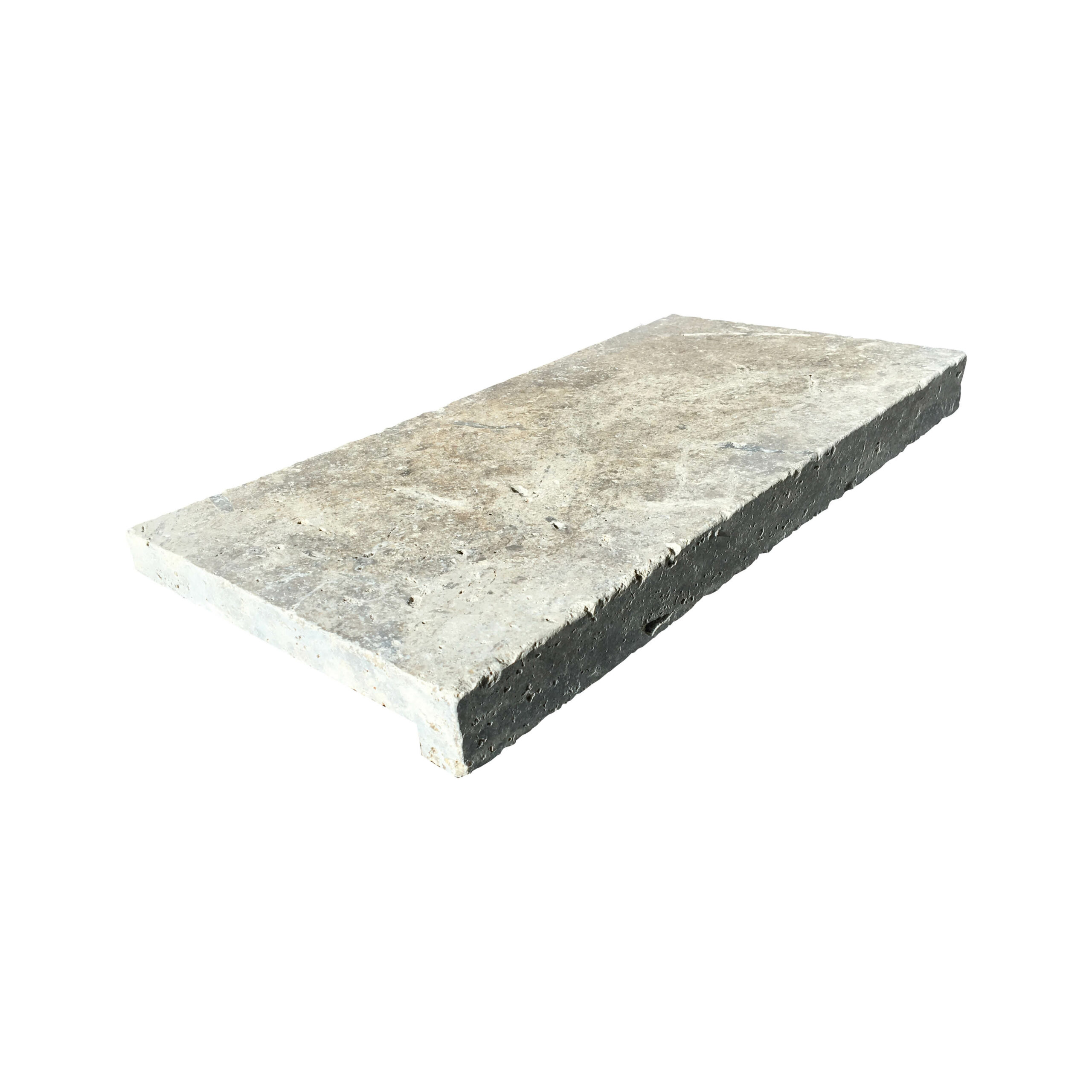 Silver Travertine Rebated Edge