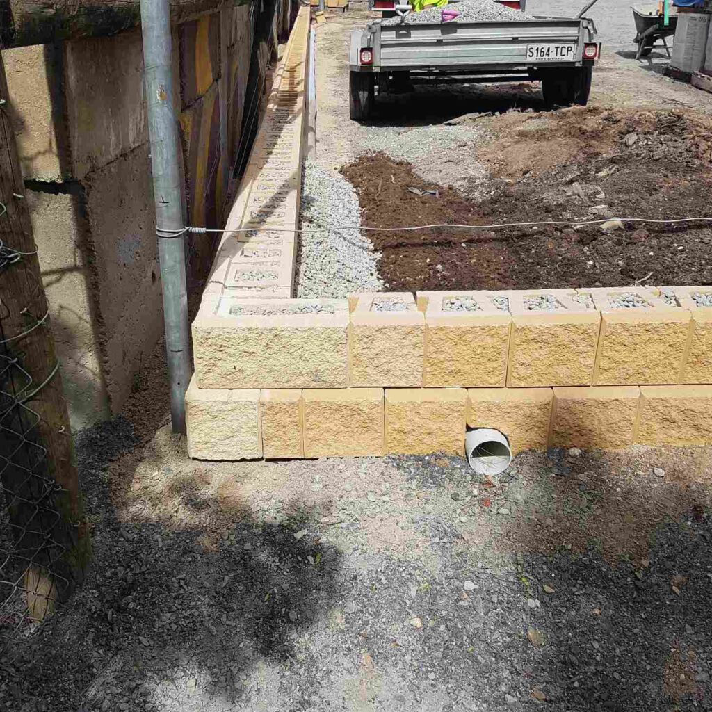 Corner Block Retaining Wall DIY