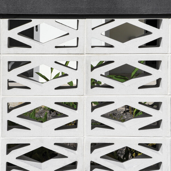 Breeze Blocks Fence - Ebony