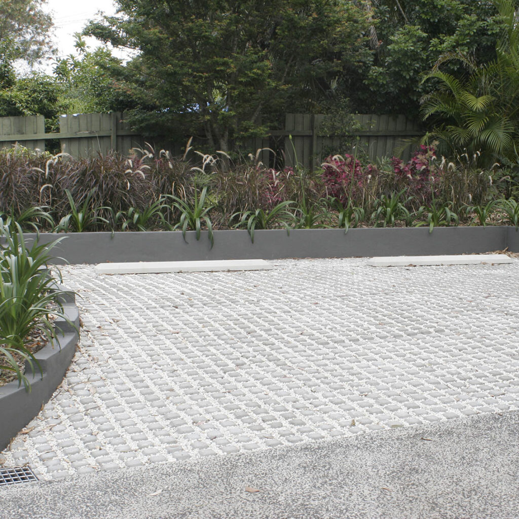 Turfgrid permeable home car park