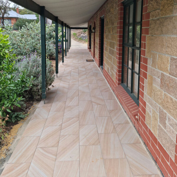 Stoneware Pavers Beachport Sand 600 x 300 Footpath