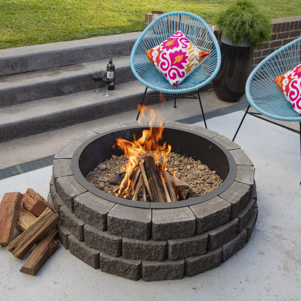 Fire pit installation