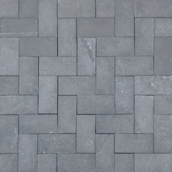 Black Limestone Brick Pavers