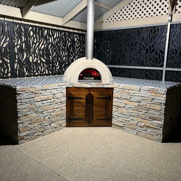 Pizza Oven with cladding | MO Rustic Creations